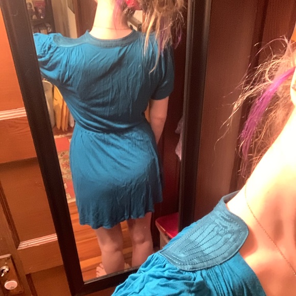 Teal Free People dress - Picture 4 of 5